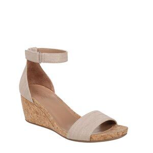 NWT Naturalizer Womens Areda Wedge Sandals G1779S8 Fawn Beige Metallic Brown 10M